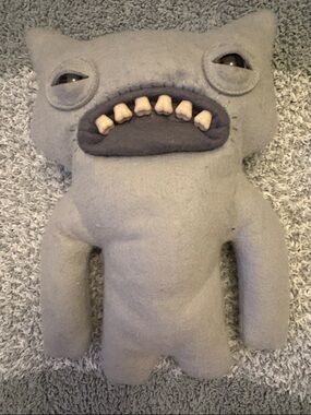 Gray Plush Monster Toy - Kids Soft Monster Plush